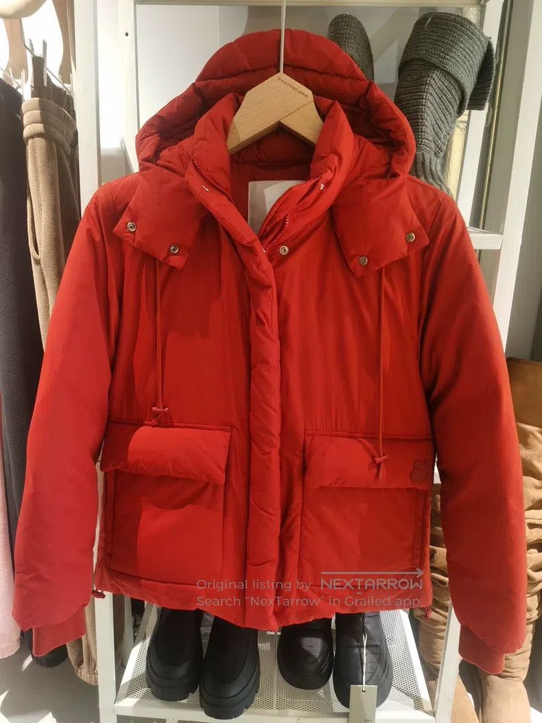 Kenzo Kenzo Women's Hooded Down Jacket - Orange Size S / US 4 / IT 40 - 2 Thumbnail