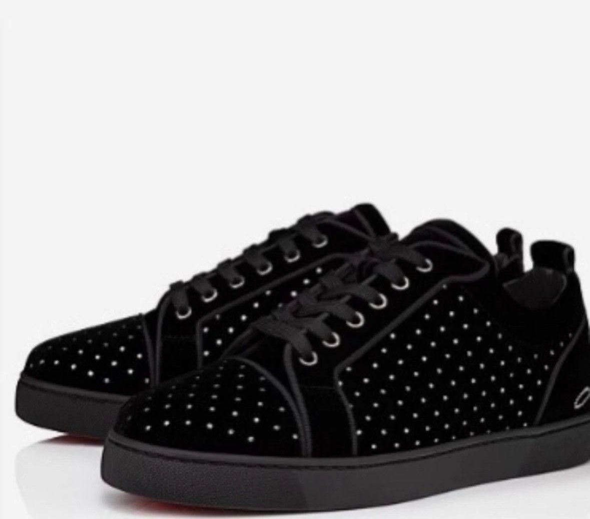 Christian Louboutin Christian Louboutin Fun Louis Junior “Plum Strass” sneakers. Size US 8 / EU 41 - 2 Thumbnail