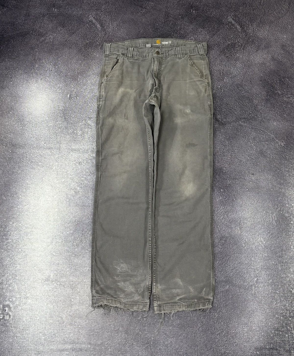 Carhartt Vintage Carhartt Y2K Relaxed Fit Workwear Gray Baggy Pants Size US 34 / EU 50 - 2 Thumbnail