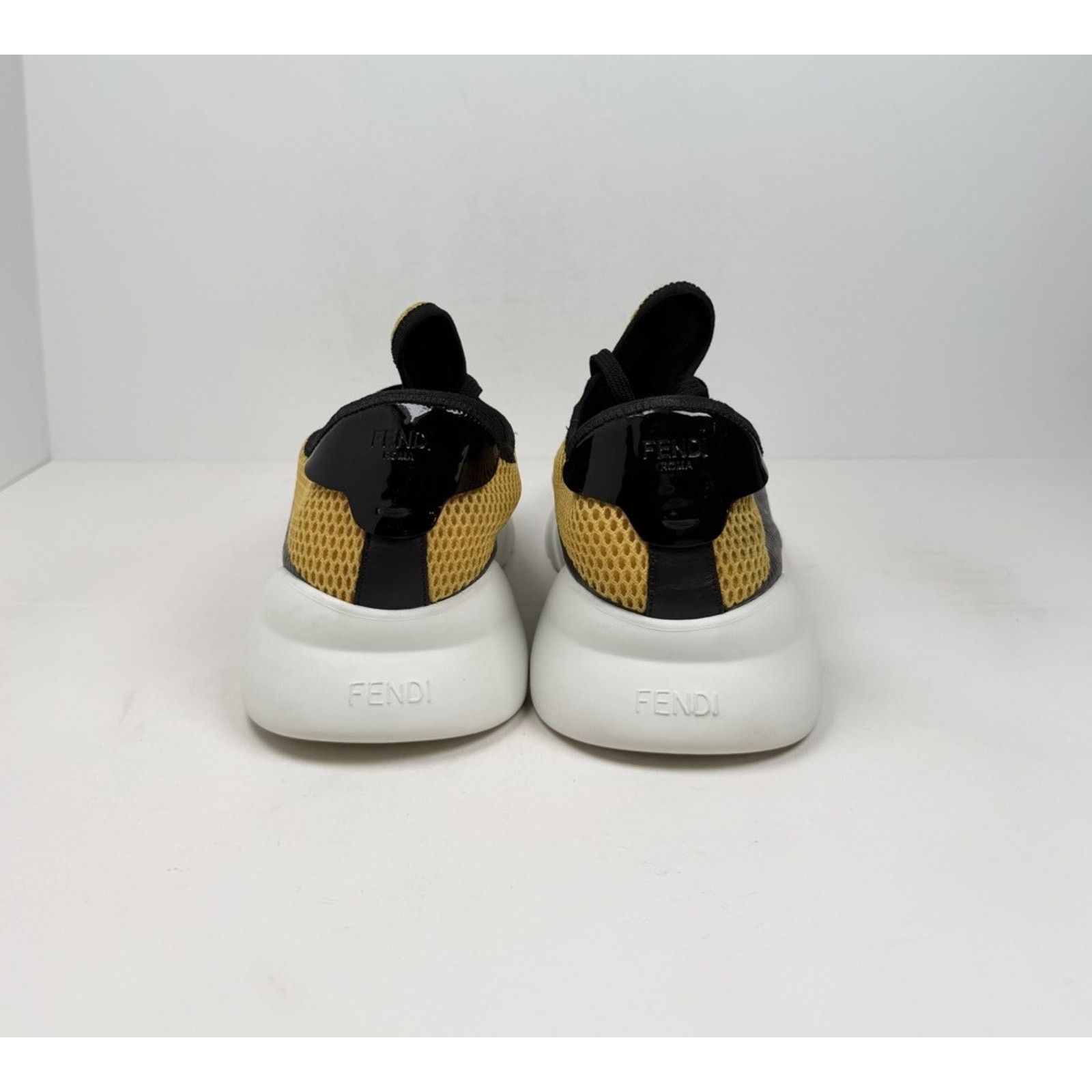 Fendi Size 9UK/10US - Fendi Monster Eyes Black Yellow Sneakers Size US 10 / EU 43 - 4 Thumbnail