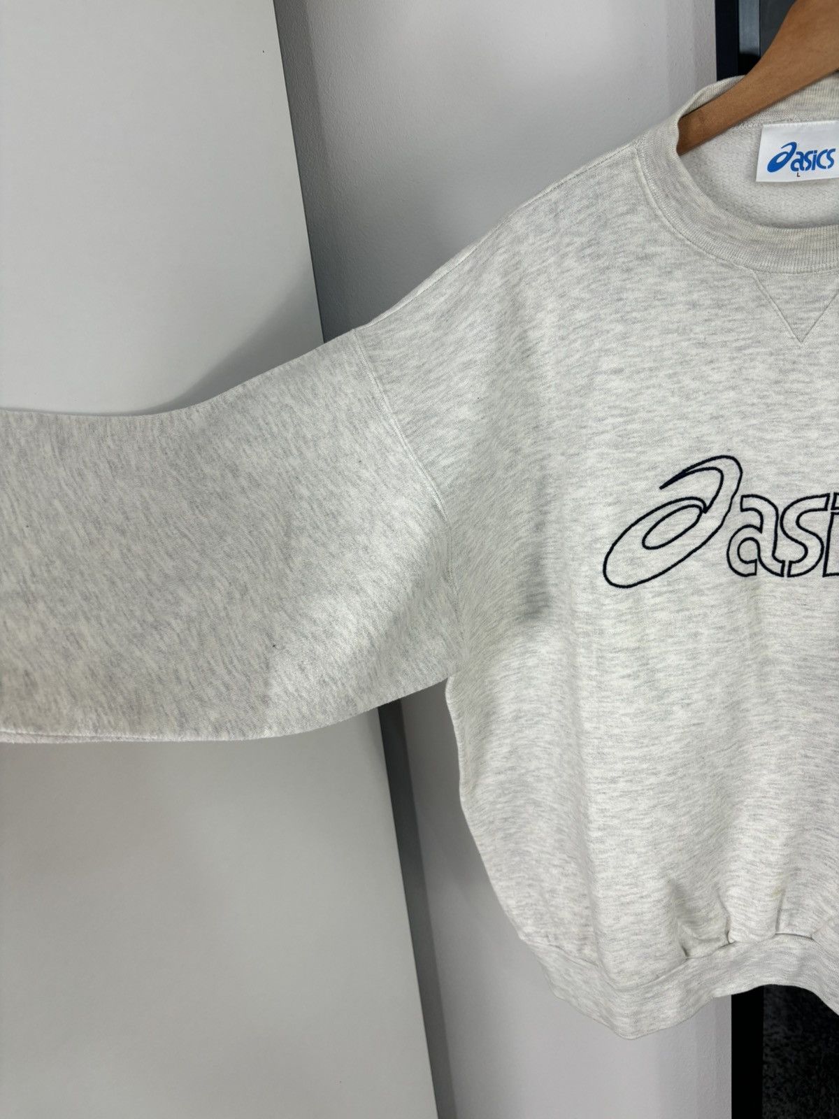 Asics × Japanese Brand × Vintage 90s Vintage Embroidery Big Logo Asics Sweatshirt Japanese Size US L / EU 52-54 / 3 - 4 Thumbnail