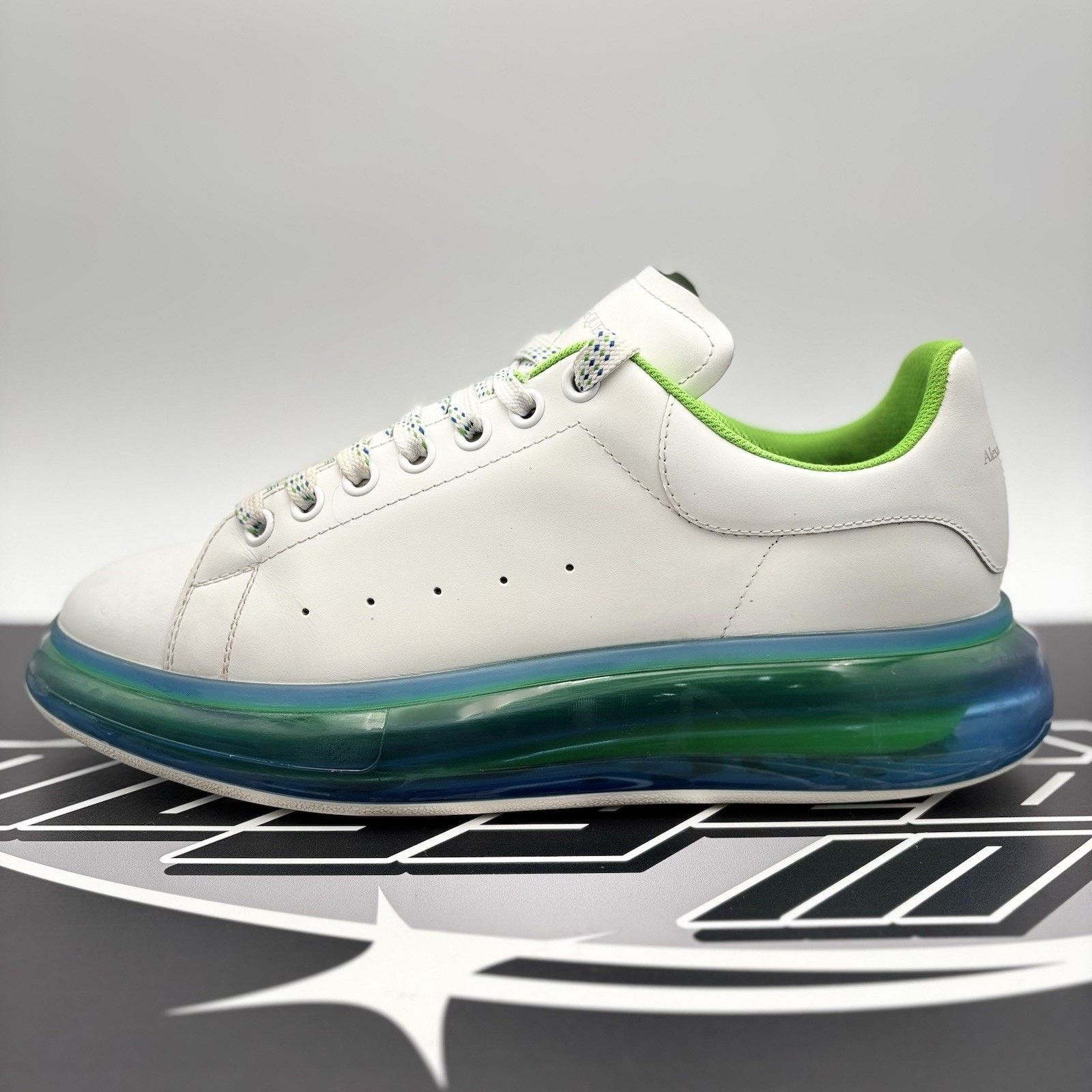 Alexander McQueen Alexander McQueen ' Transparent Sole White, Lime ' Size US 12 / EU 45 - 11 Thumbnail