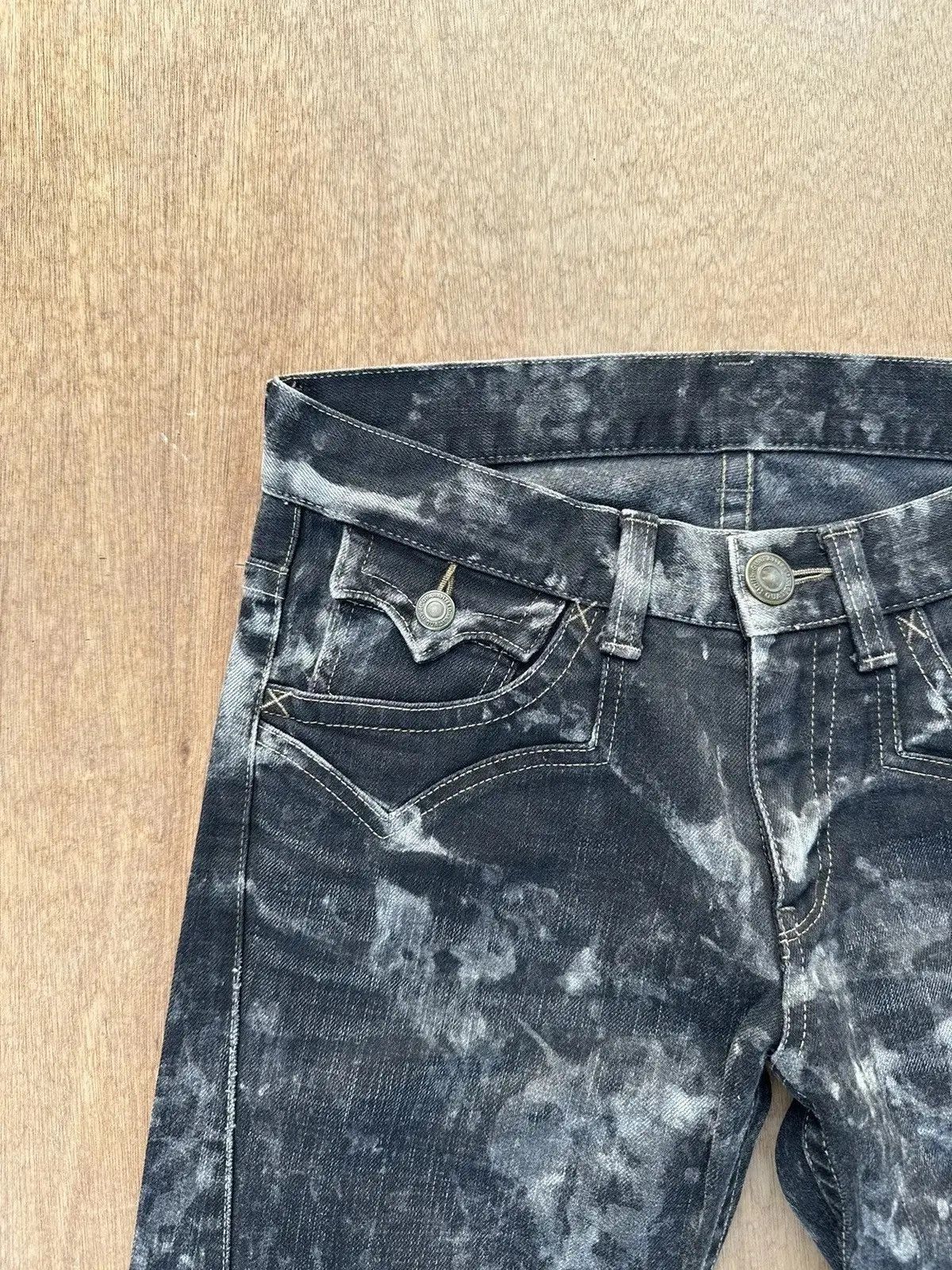 Killer Acid W31 L32 Vintage RATTLE TRAP Curve/Banana Legs Acid Wash Pant Size US 31 - 4 Thumbnail