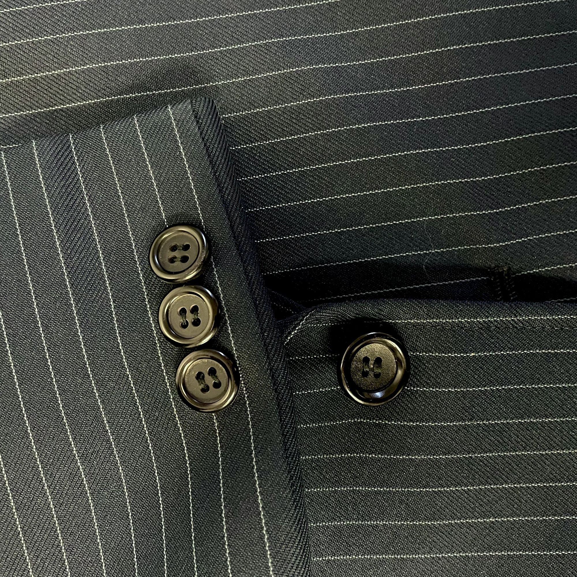 Other Vtg BESPOKE Sport Coat PINSTRIPE Mod Disco Jacket Size 38R - 9 Thumbnail