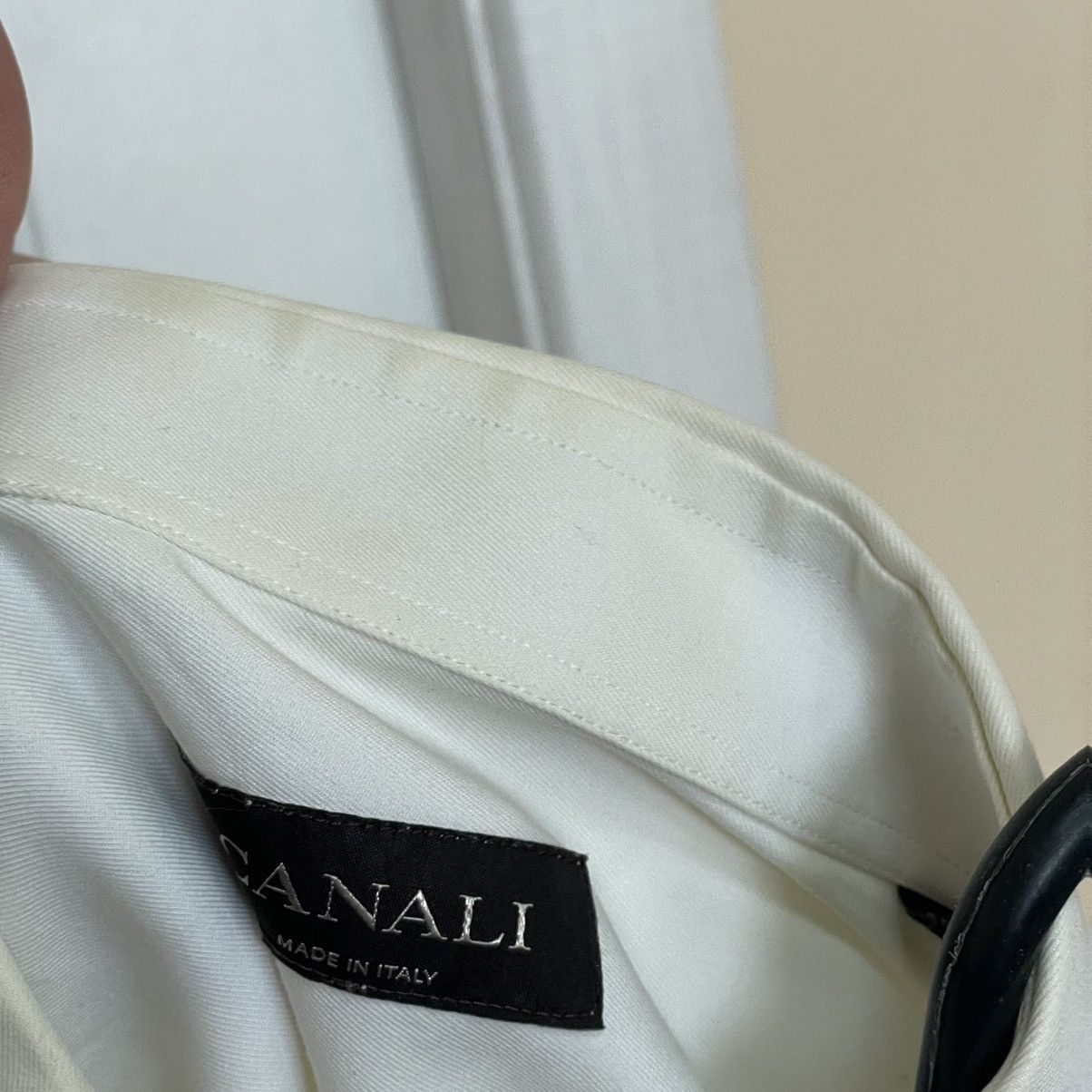 Canali × Vintage 42 Rare Canali tee long Shirt button up old money luxury Size US L / EU 52-54 / 3 - 4 Thumbnail