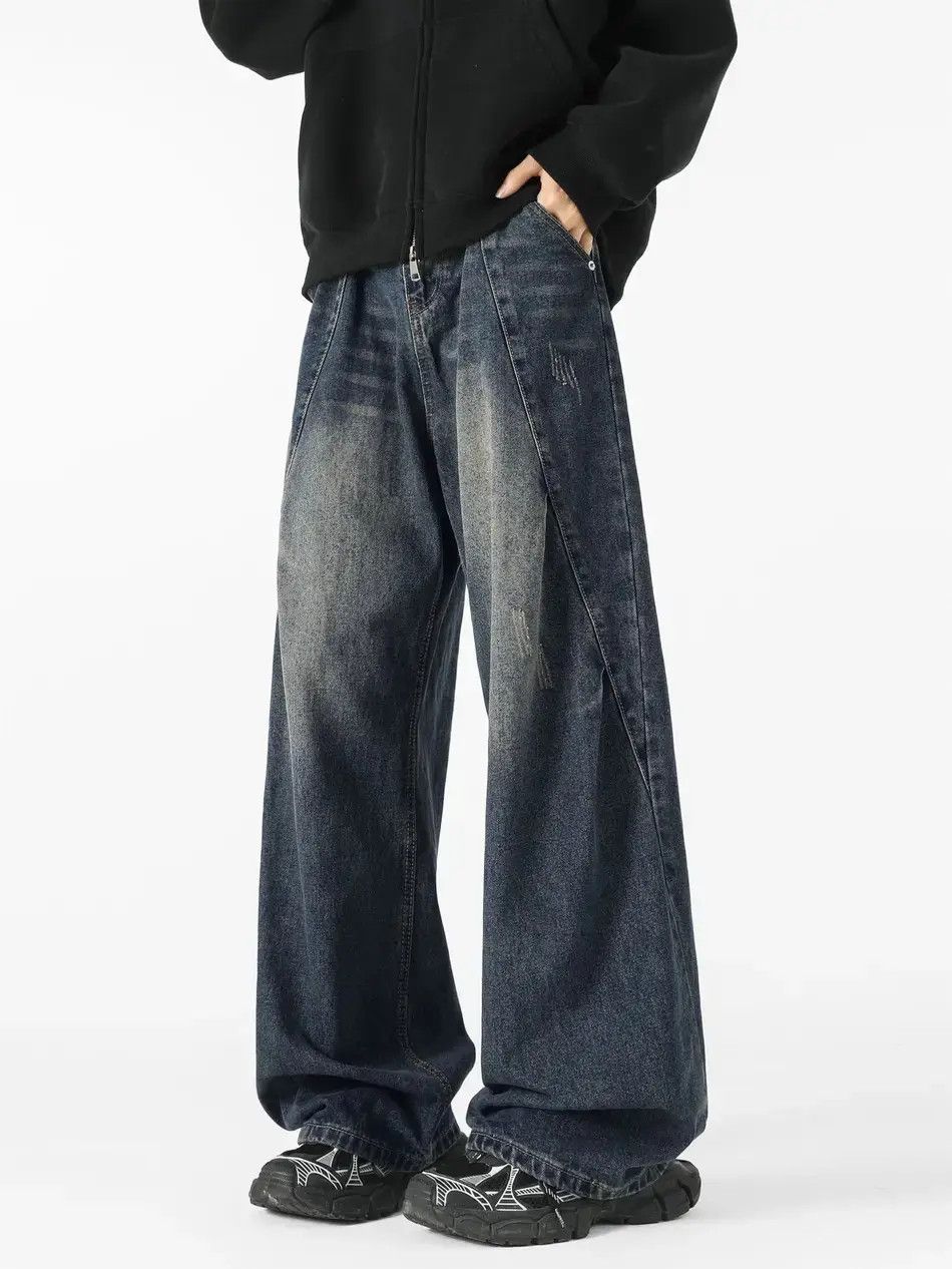Japanese Brand Retro casual loose wide leg jeans Size US 32 / EU 48 - 3 Thumbnail
