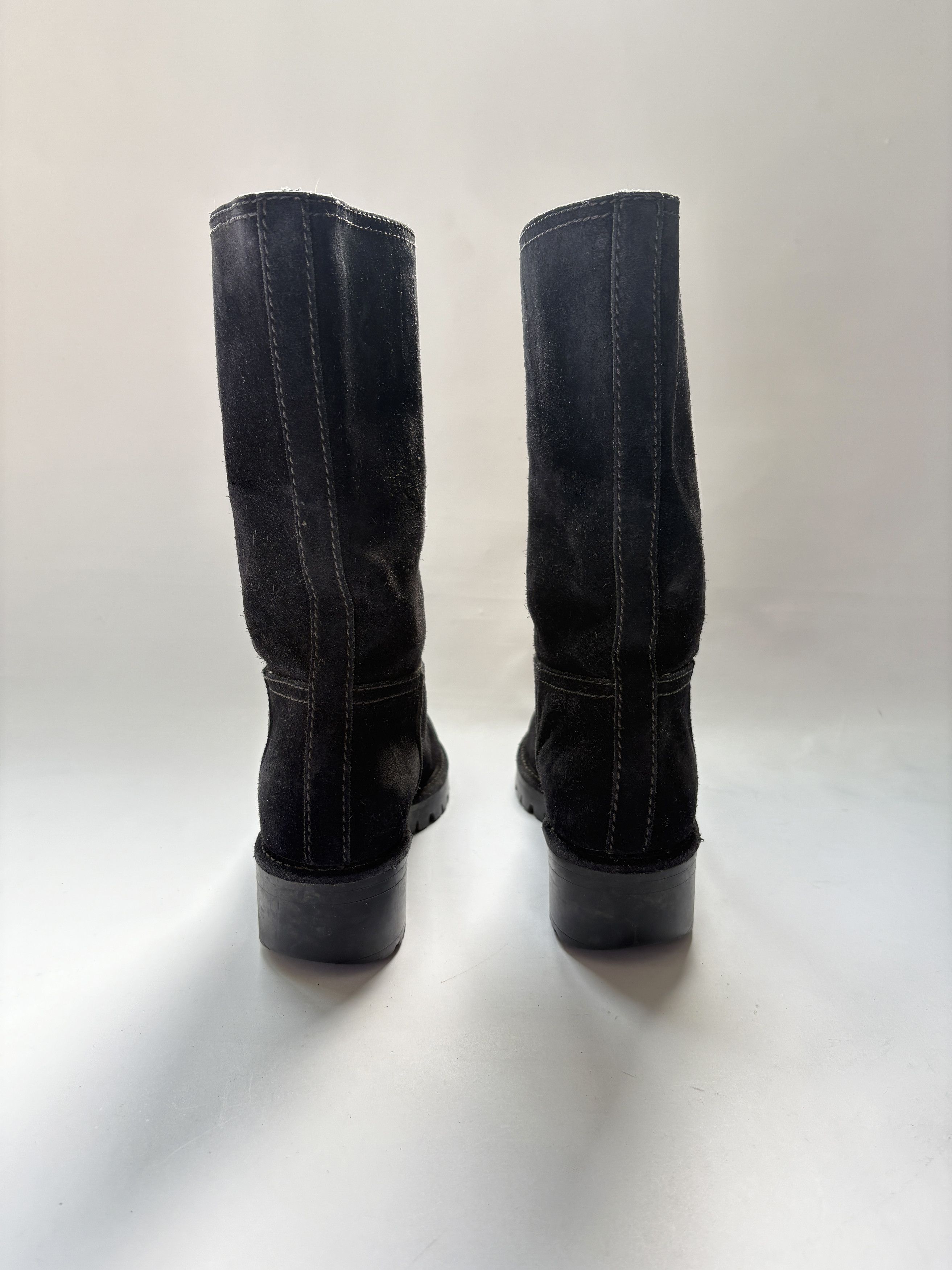 Prada ⚡️QUICK SALE⚡️Prada Sport Linea Rossa Black Suede Boots Size US 9 / IT 39 - 5 Thumbnail