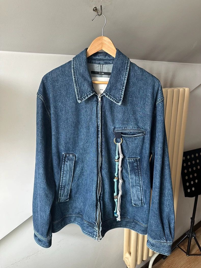 Song For The Mute solid color workwear denim jacket