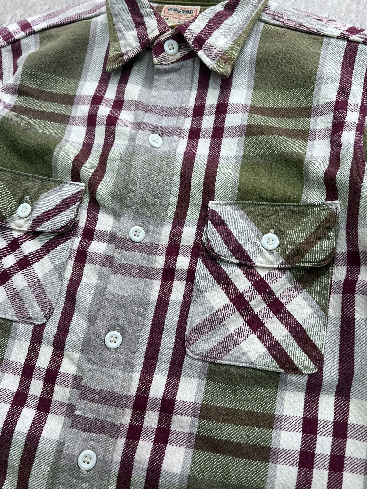 Japanese Brand × Warehouse Warehouse Dubble Works Double Pocket Plaid Flannel Shirt Size US M / EU 48-50 / 2 - 5 Thumbnail