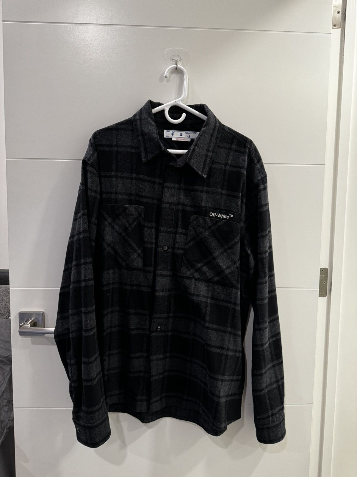 image of Off White Grey Flannel, Men's (Size 2XL)