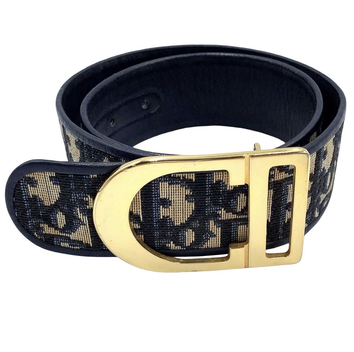 小物 Dior Oblique Trotter Gold CD Buckle Belt Dior Dior 'CD' Buckle Oblique Trotter Monogram Leather Belt | Grailed