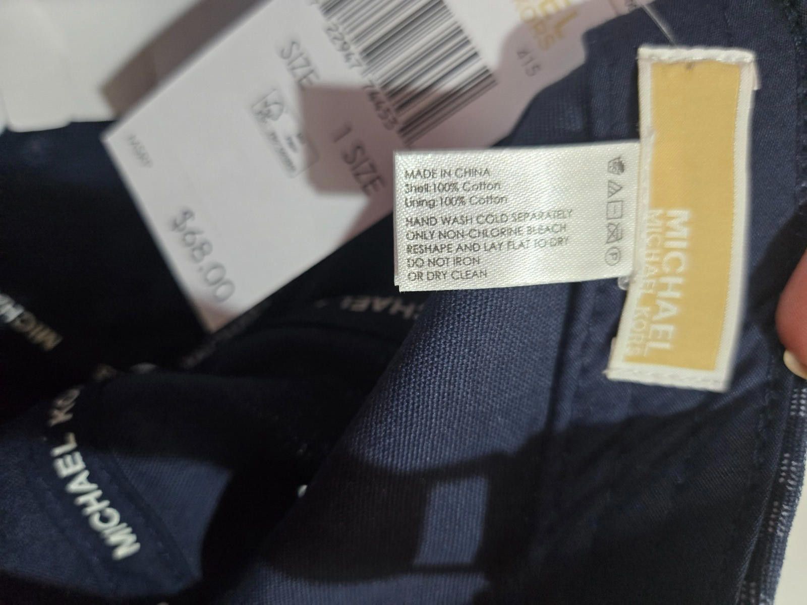 Michael Kors Michael Kors Womens Baseball Ball Cap Hat Navy MK NWT Size ONE SIZE - 6 Thumbnail