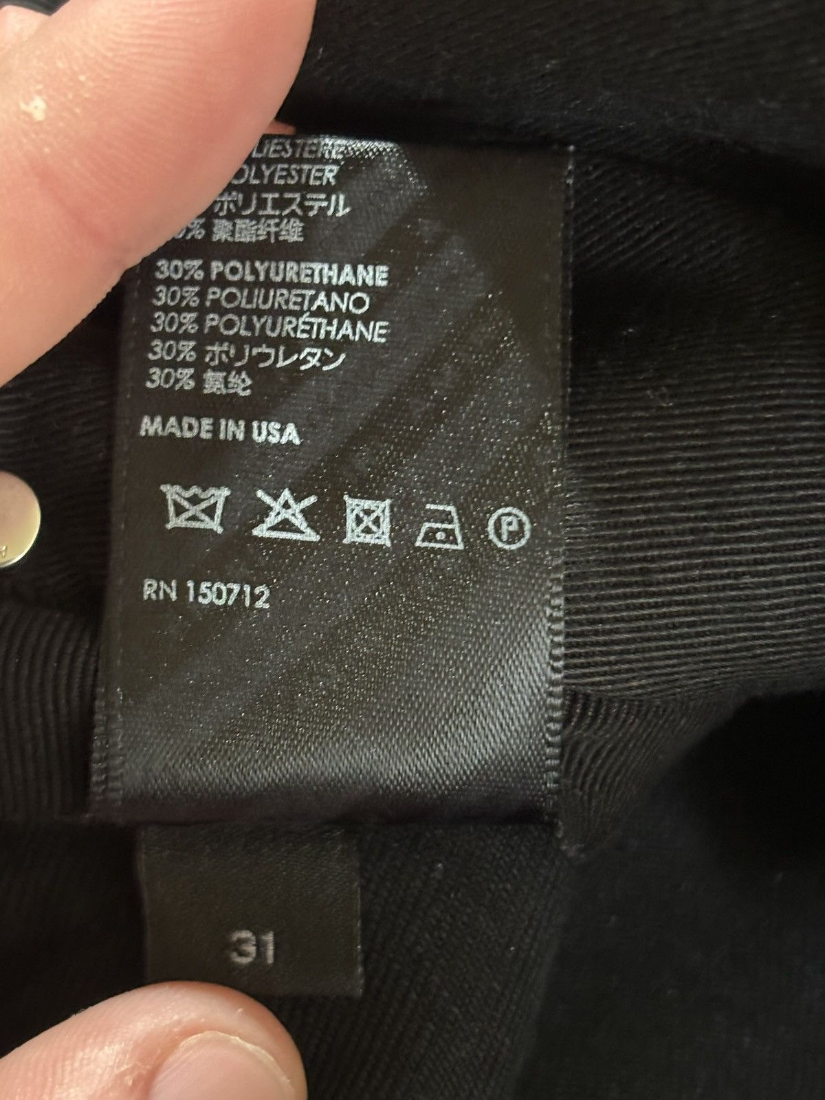 Amiri Amiri MX1 Black White Patch Jeans - Size 31 Size US 31 - 7 Thumbnail