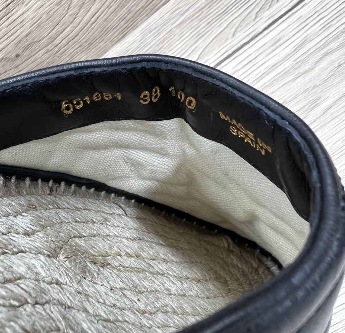 Gucci Gucci Espadrilles Black Double G Straw Mule Slides J41 Size US 8 / IT 38 - 7 Thumbnail