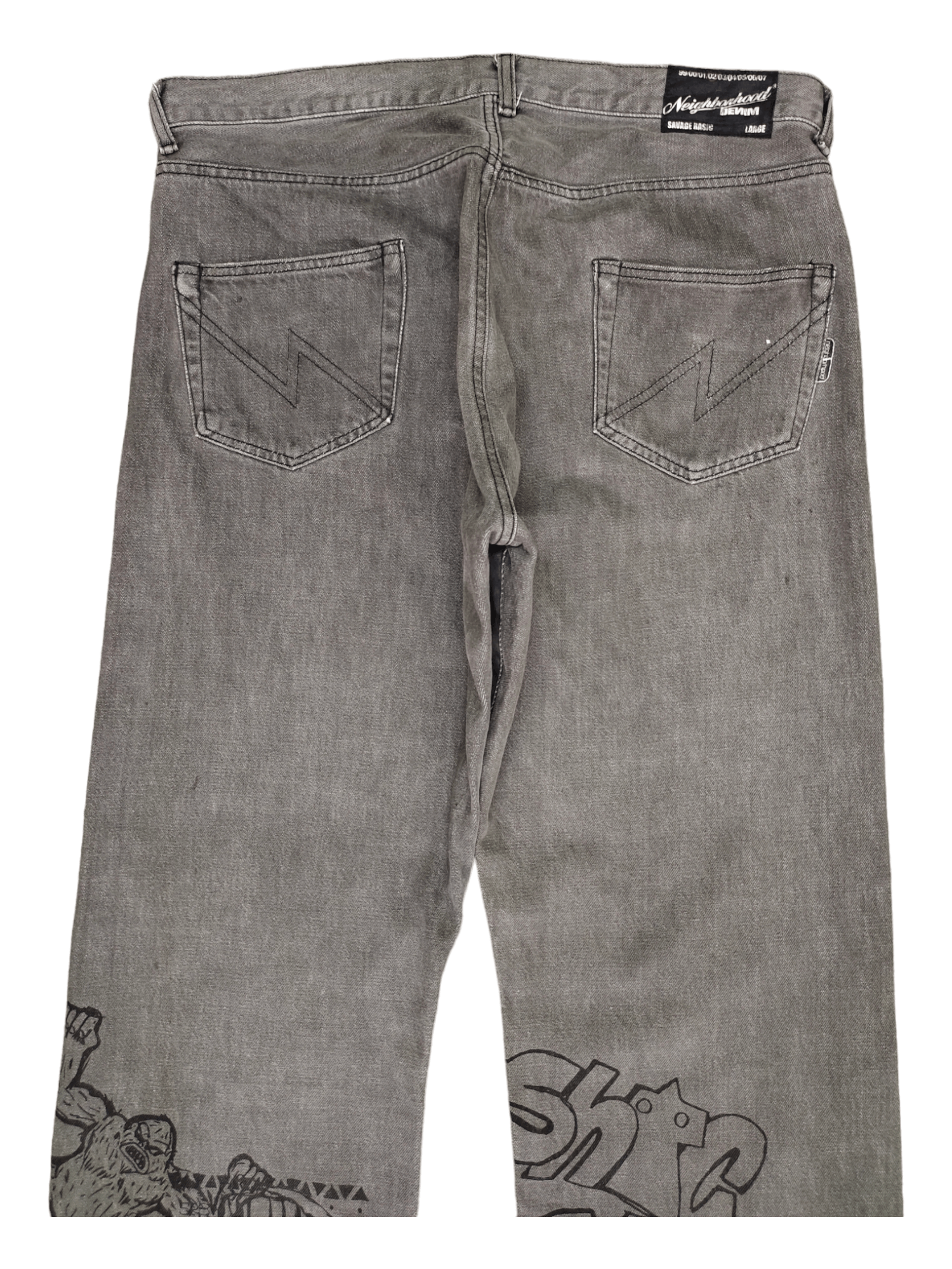 Fragment Design × Neighborhood × Undercover 2002 Neighborhood x Public Image Savage Basic Selvedge Jeans Size US 36 / EU 52 - 2 Thumbnail