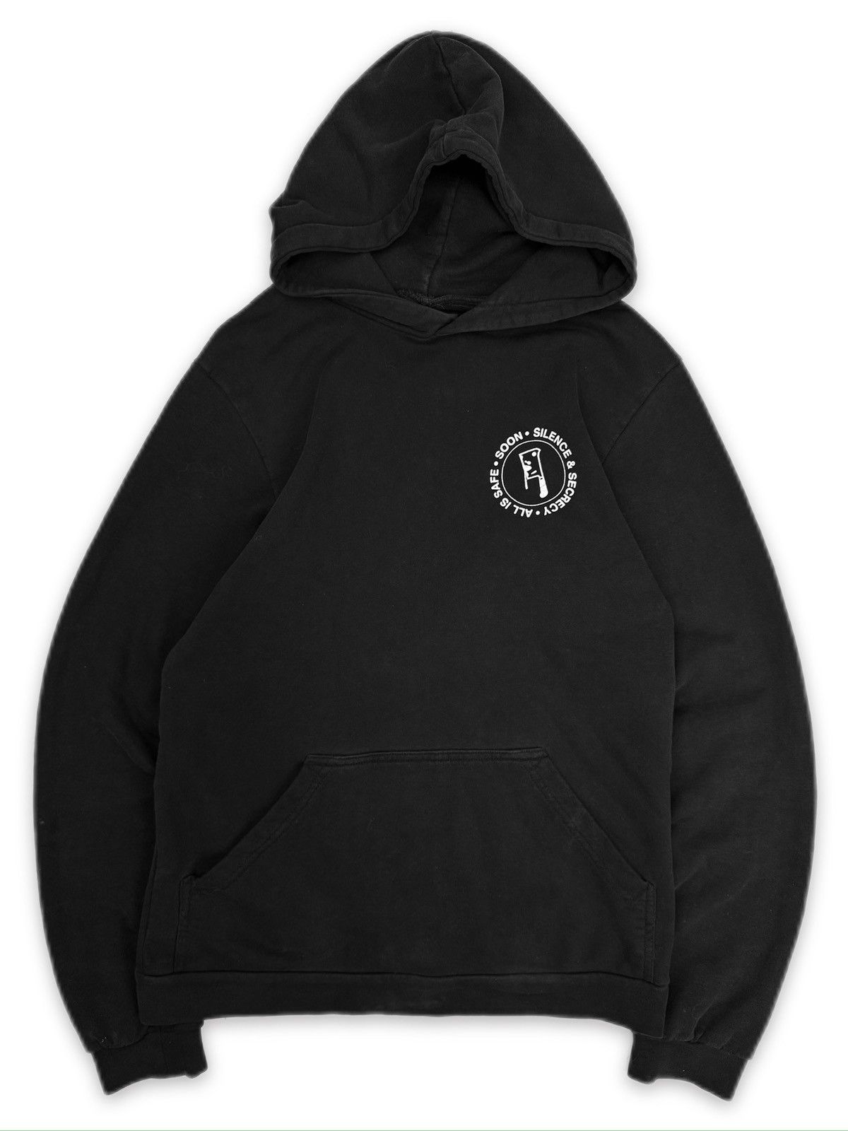 SS02 Raf Simons 'Kollaps' Black Silence Secrecy Hoodie