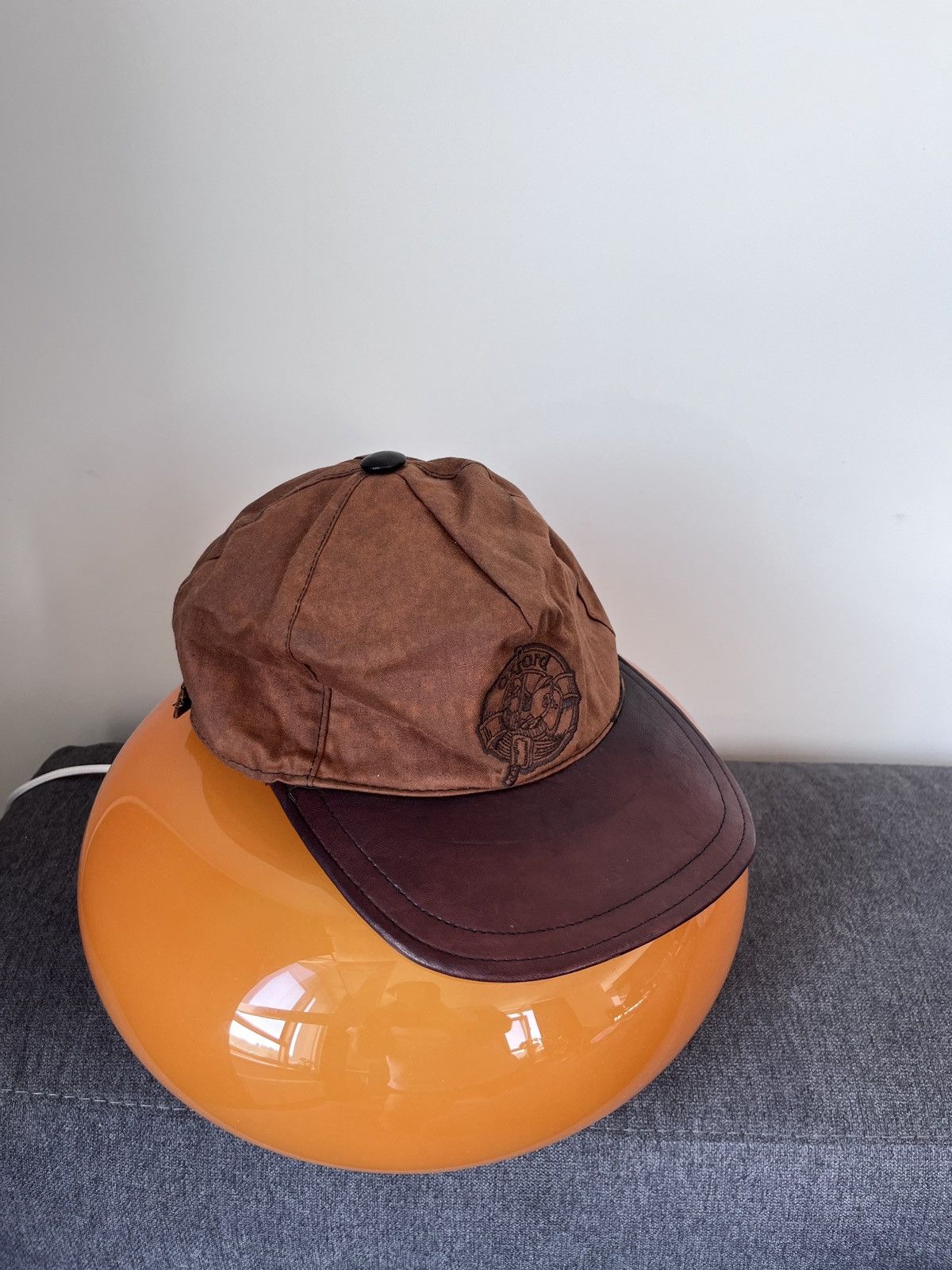 Vintage OXFORD Vintage Leather Brown Tartan Basseball Hat Cap Size ONE SIZE - 1 Thumbnail