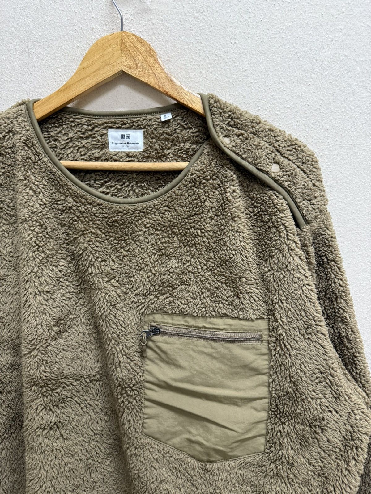 Engineered Garments × Japanese Brand × Uniqlo Engineered Garment Uniqlo Shearling Fleece Sweatshirt Size US XXL / EU 58 / 5 - 15 Thumbnail
