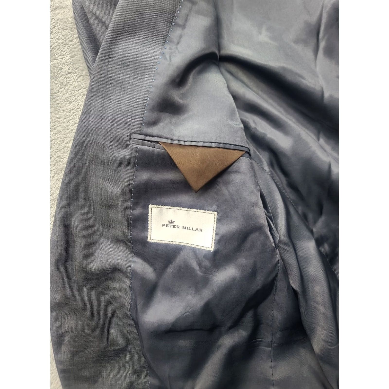 Peter Millar Peter Millar Sport Coat Mens 42S Wool Tweed 2 Button Notch Lapel Double-Vented Gray Regular Jacket Front Button: Two-Button? Size US XS / EU 42 / 0 - 6 Thumbnail