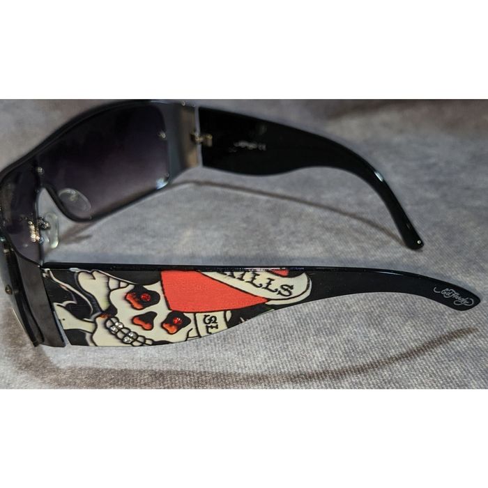 Ed Hardy Ed Hardy Rhinestone Skull Sunglasses | Grailed