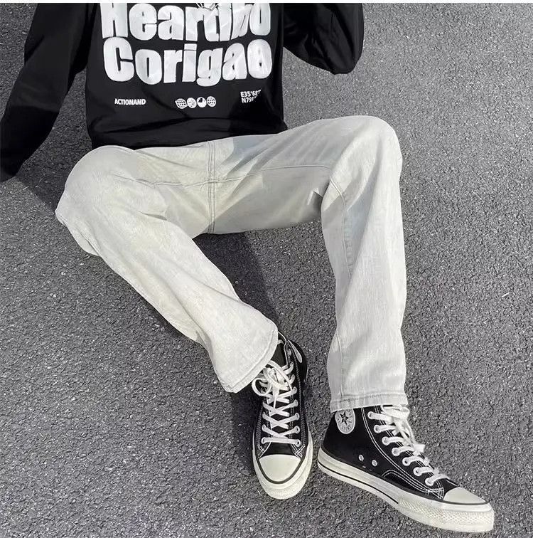 Japanese Brand Retro washed straight leg jeans Size US 30 / EU 46 - 4 Thumbnail