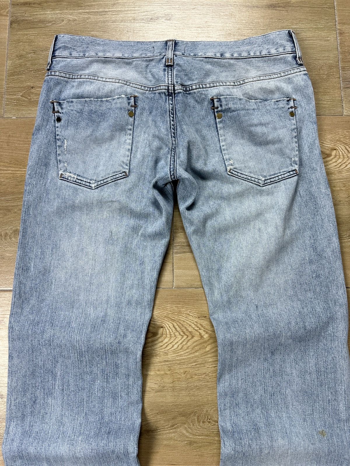 Dolce & Gabbana × Vintage Vintage Dolce&Gabbana Low Waist Distressed Blue Denim Jeans Size US 34 / EU 50 - 18 Thumbnail
