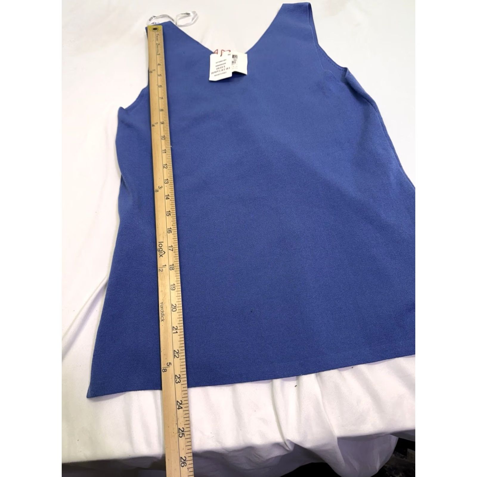 Anne Klein Anne Klein Top Womens S Blue Suit Separates Double Neck Sleeveless Eclipse New Size S / US 4 / IT 40 - 5 Thumbnail