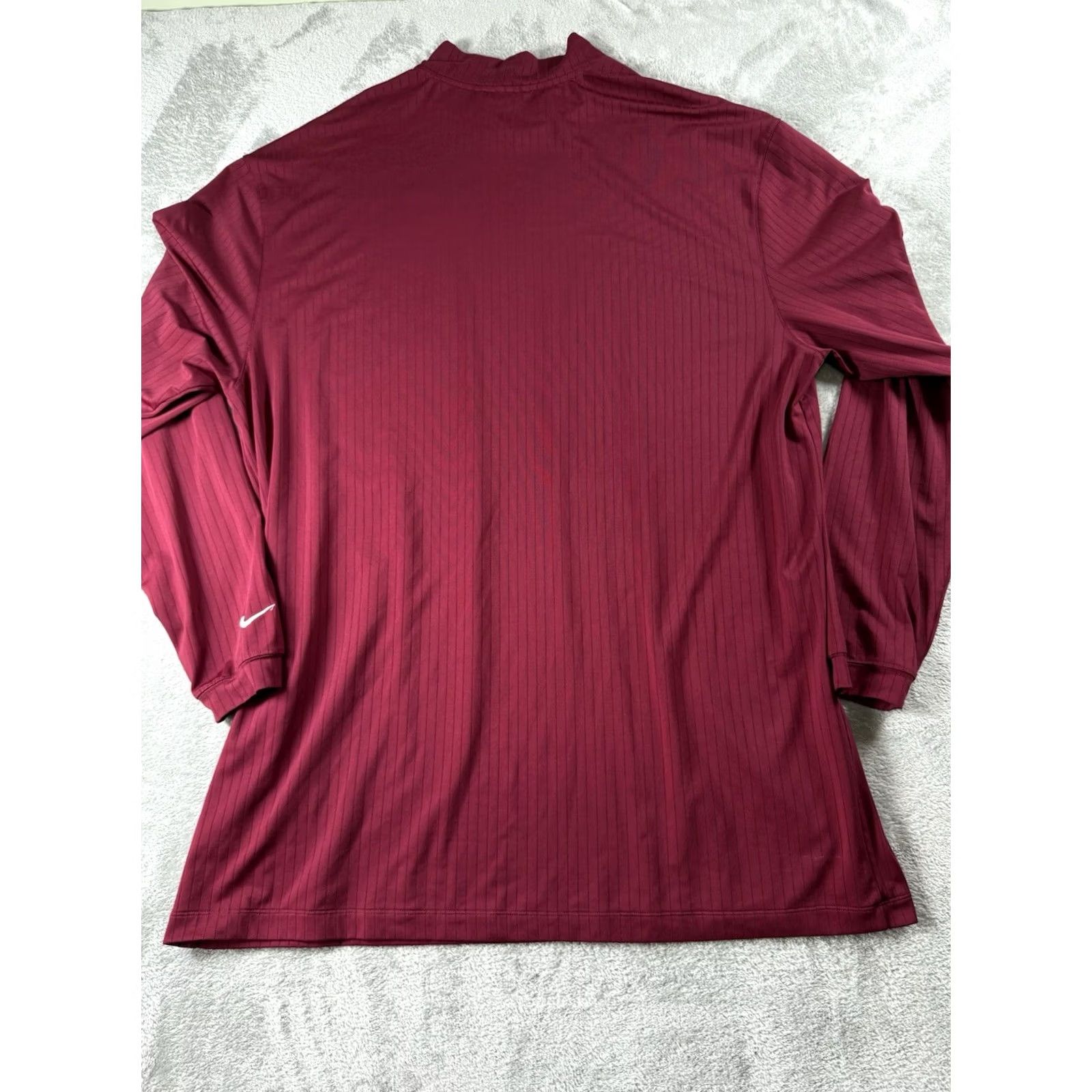 Nike Nike Golf Shirt Red XXL Long Sleeve Athletic Dri-FIT Mock Neck Mens Size US XXL / EU 58 / 5 - 7 Thumbnail