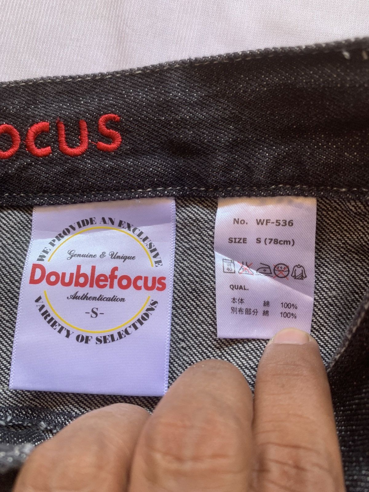 Japanese Brand Y2k Punk Double Focus Double Waist Whisker Bondage Jeans Size US 30 / EU 46 - 12 Thumbnail