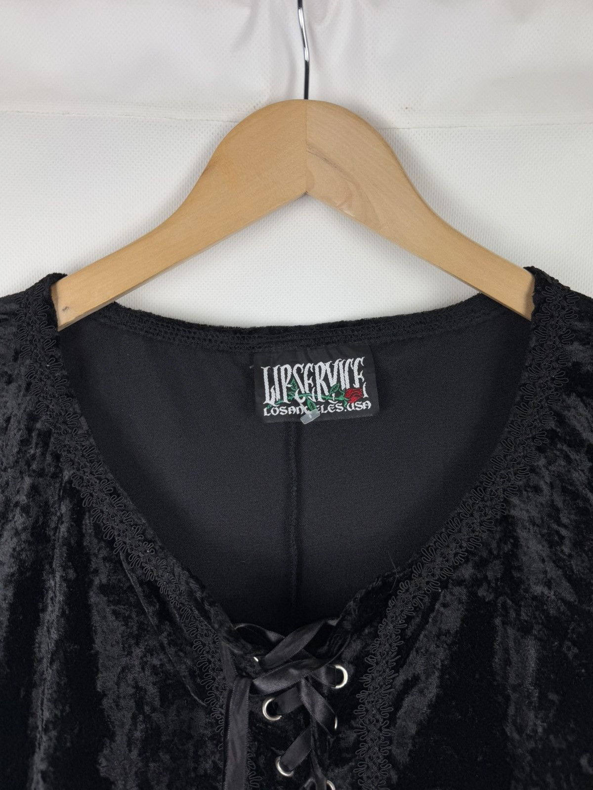 Lip Service Lip Service Gothic Witch Punk Velour Bell Sleeve Tunic Dress Size S / US 4 / IT 40 - 8 Thumbnail