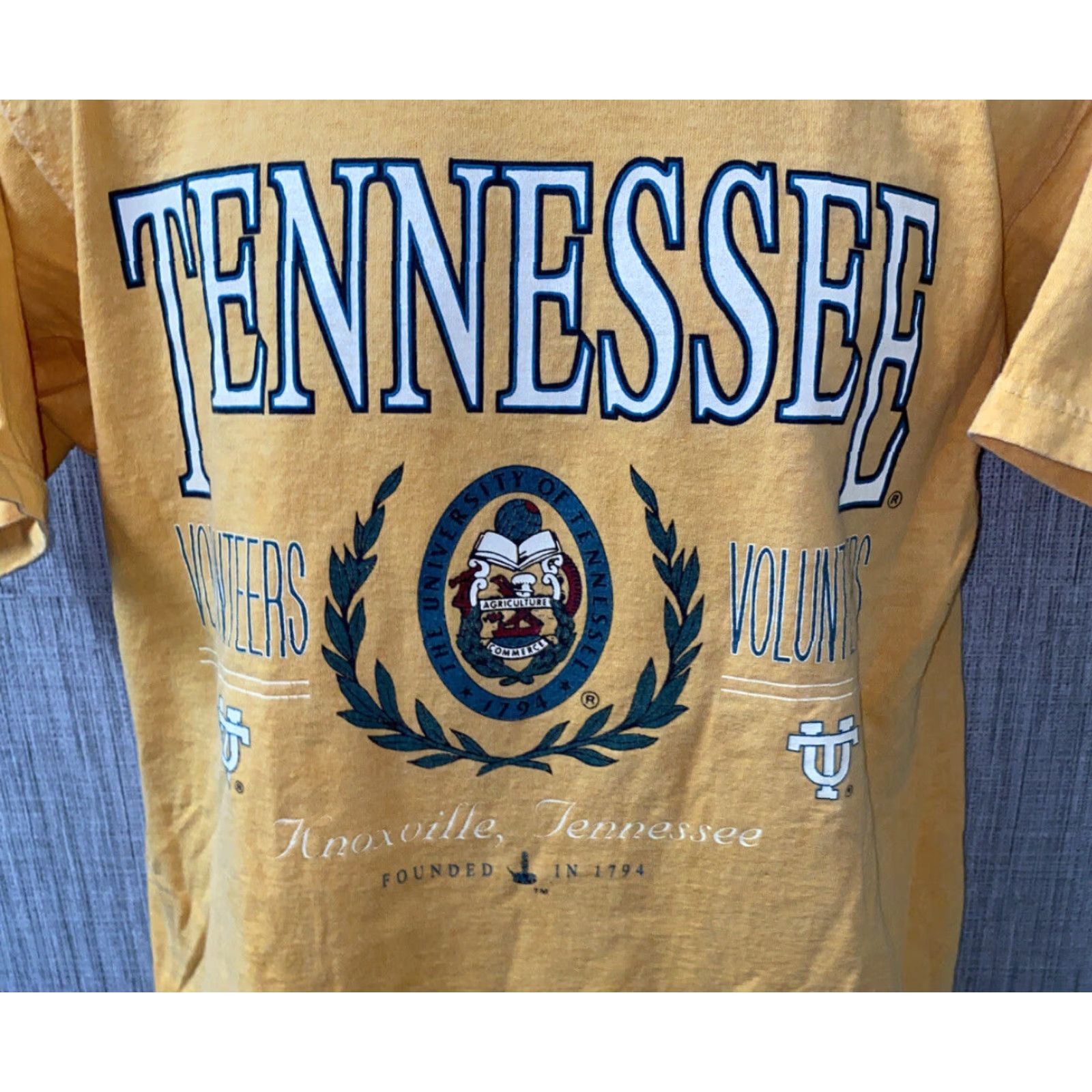 Vintage GALT SAND Shirt Tennessee Graphic Mens Yellow Short Sleeve Size M USA Made Size US M / EU 48-50 / 2 - 2 Thumbnail