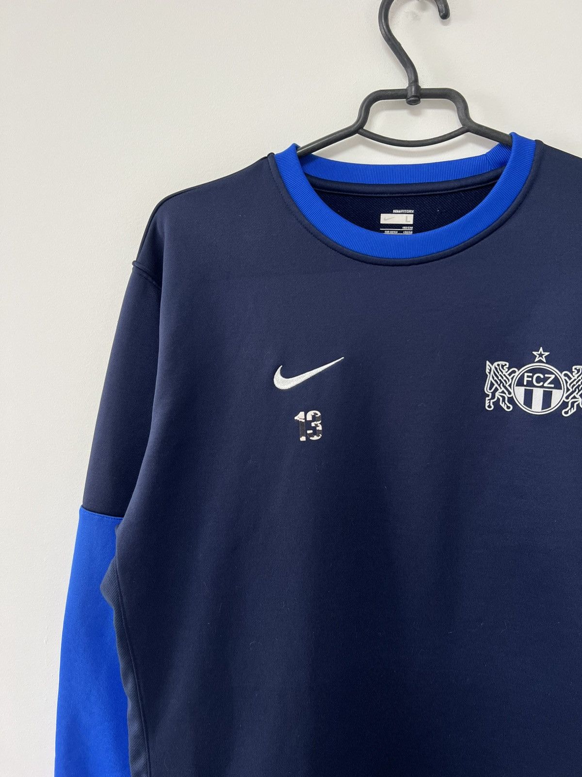 Nike Fc Zurich 2009/2010 Player Issues Sweatshirt Nike Blue sz L Size US L / EU 52-54 / 3 - 5 Thumbnail