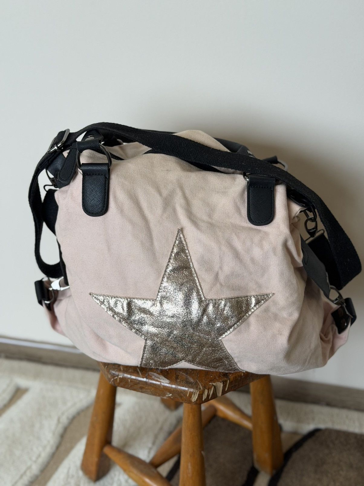 Japanese Brand Vintage Y2K Cotton Hippie Bag With Pockets Streetwear Size ONE SIZE - 3 Thumbnail