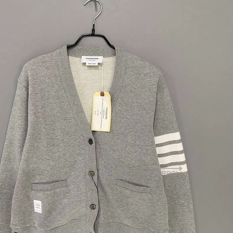 Thom Browne Thom Browne Classic Grey Cardigan Size US S / EU 44-46 / 1 - 2 Thumbnail