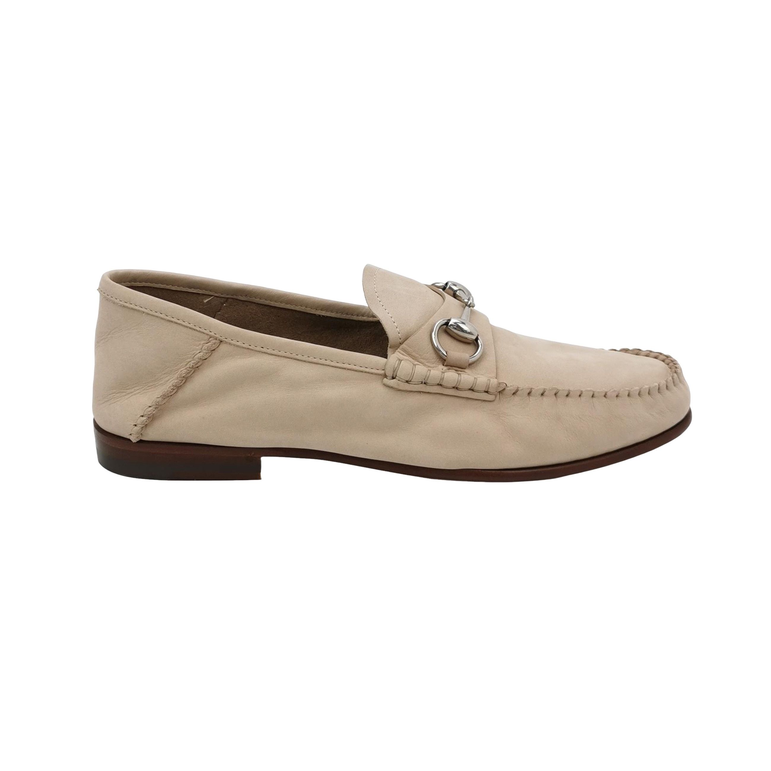 Gucci Gucci Beige Suede Horsebit Loafers US 7 Size US 7 / EU 40 - 1 Thumbnail