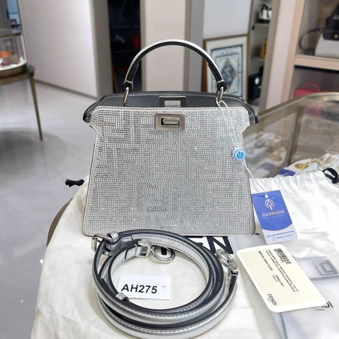 Fendi FENDI Crystal Peekaboo Mini 24 Xmas Limited New AH275 Size ONE SIZE - 1 Thumbnail