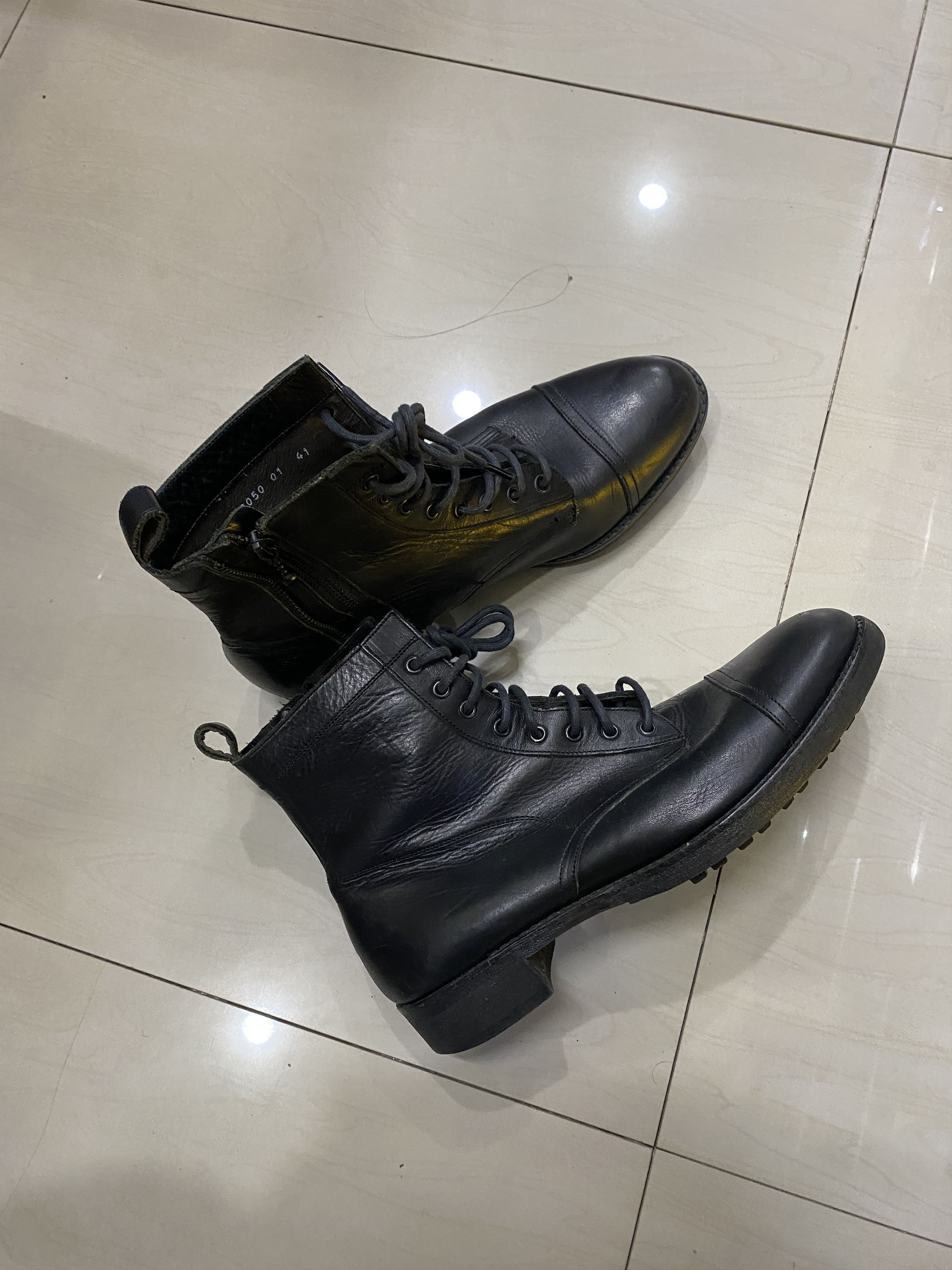 Alfredo Bannister ALFREDO BANNISTER - LAYERED X-STRAP BOOTS