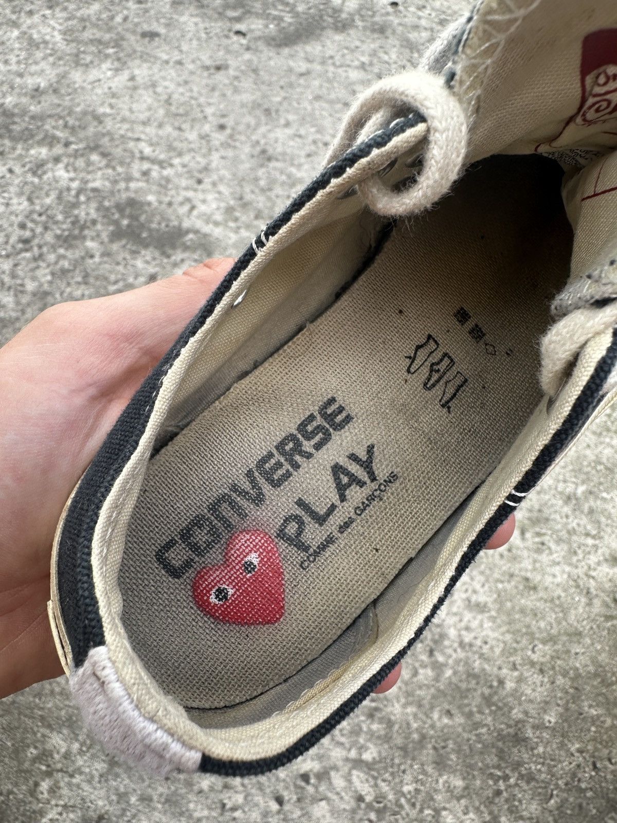 Comme des Garcons Y2K Converse Play Comme Des Garçons Logo Low Sneakers 36.5 Size US 6 / IT 36 - 5 Thumbnail