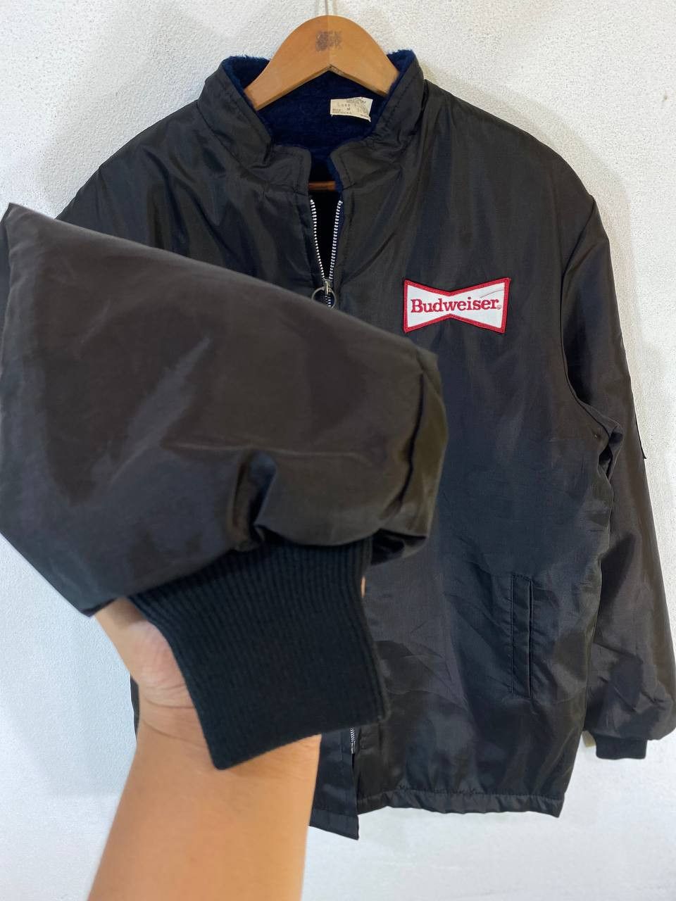 Budweiser vintage lakes jacket fleece lining budweiser pathces Size US M / EU 48-50 / 2 - 6 Thumbnail