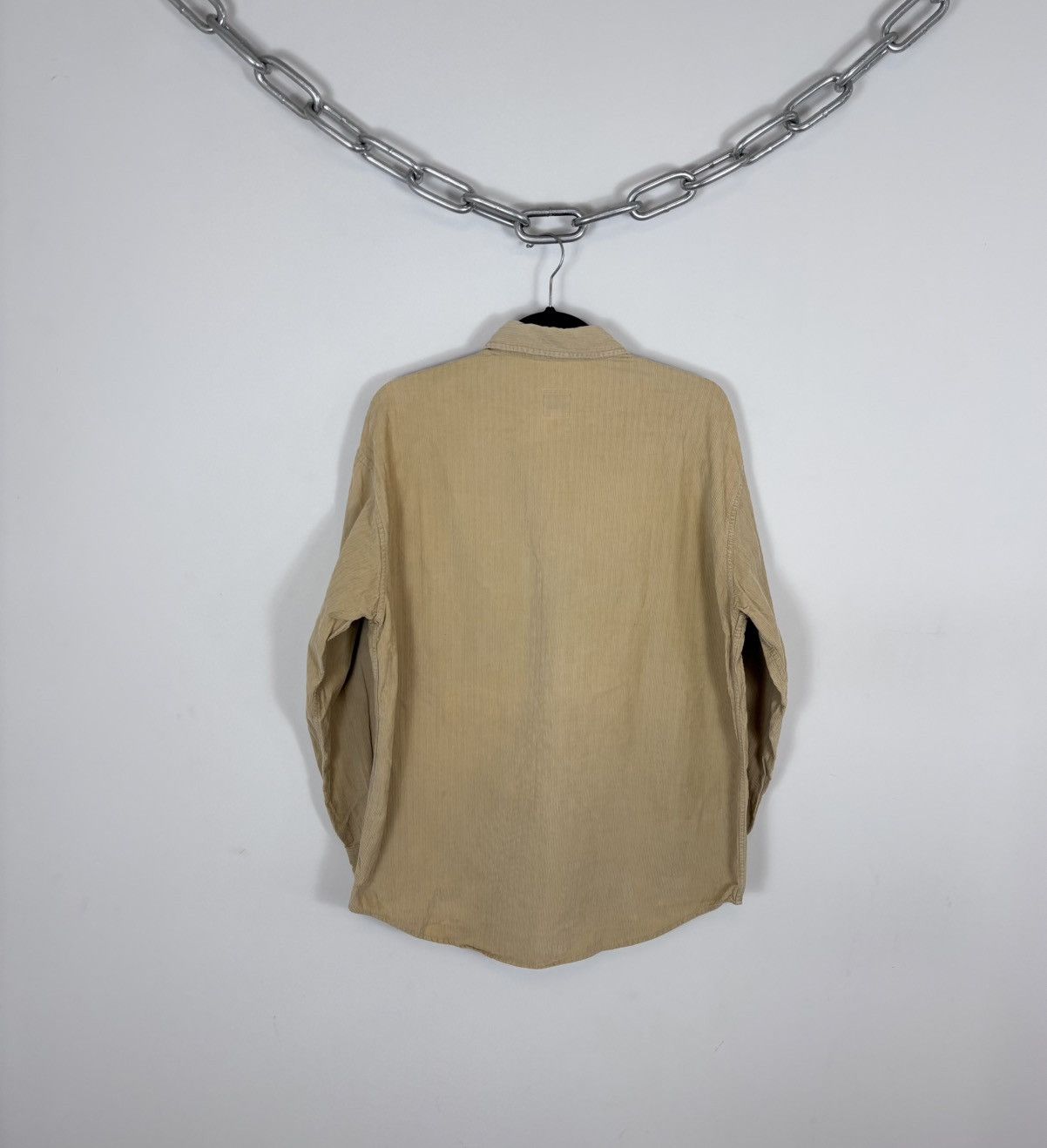 Moschino Vintage 1990s Moschino Jeans Corduroy Long Sleeve Shirt Size US M / EU 48-50 / 2 - 14 Thumbnail