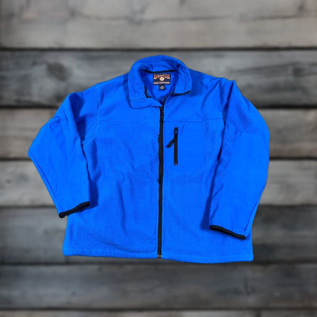 Vintage Duluth Jacket XL Blue Fleece Zip Full Zip Lined Pockets 90s Retro Sports Men Regular Size US XL / EU 56 / 4 - 1 Thumbnail