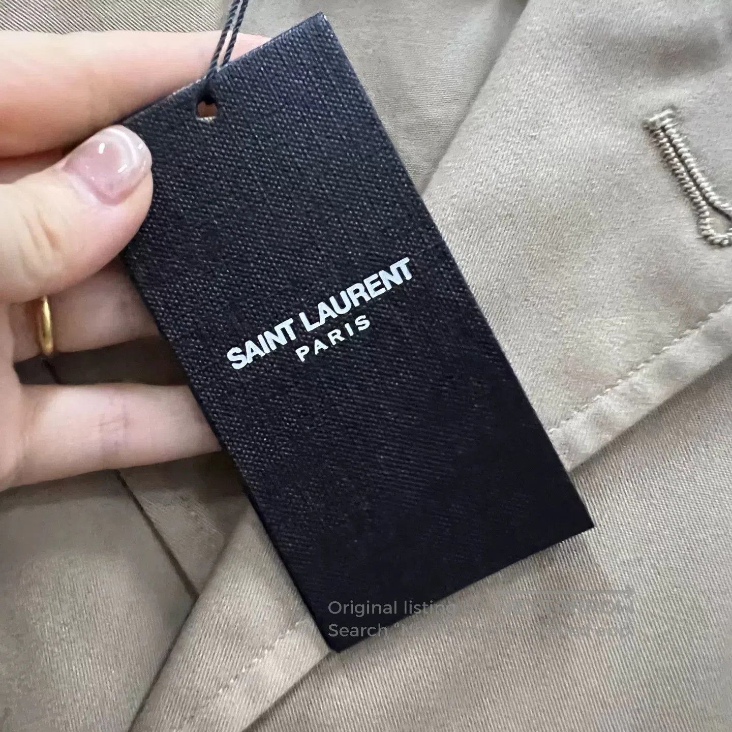 Saint Laurent Paris beige saint laurent long jacket. Size US L / EU 52-54 / 3 - 3 Thumbnail
