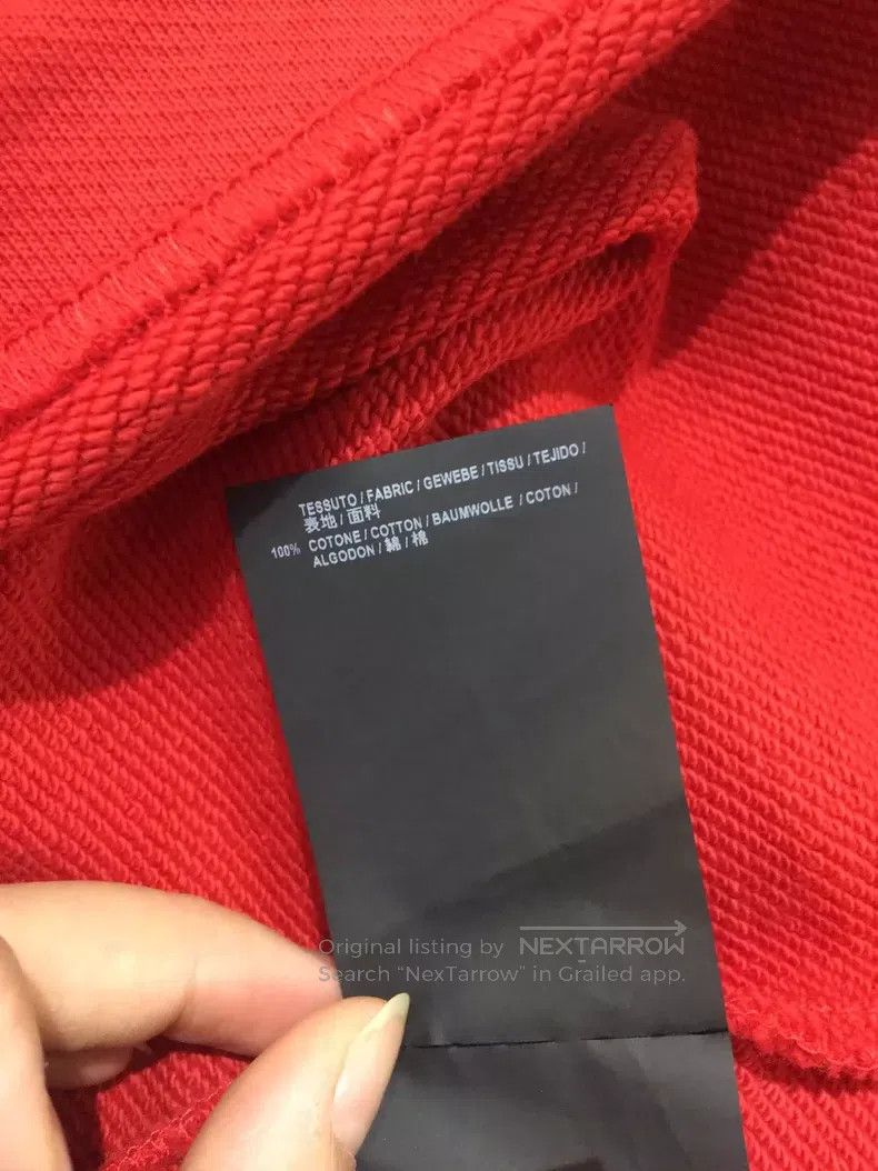 Balenciaga Balenciaga Red Hooded Short Sweatshirt Size US XS / EU 42 / 0 - 9 Thumbnail