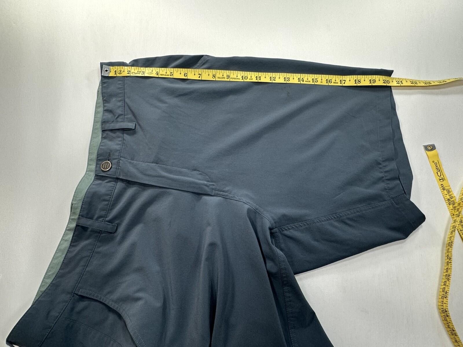 Other Free Fly Flat Front Chino Shorts Men Blue/Green 38 Size US 38 / EU 54 - 7 Thumbnail