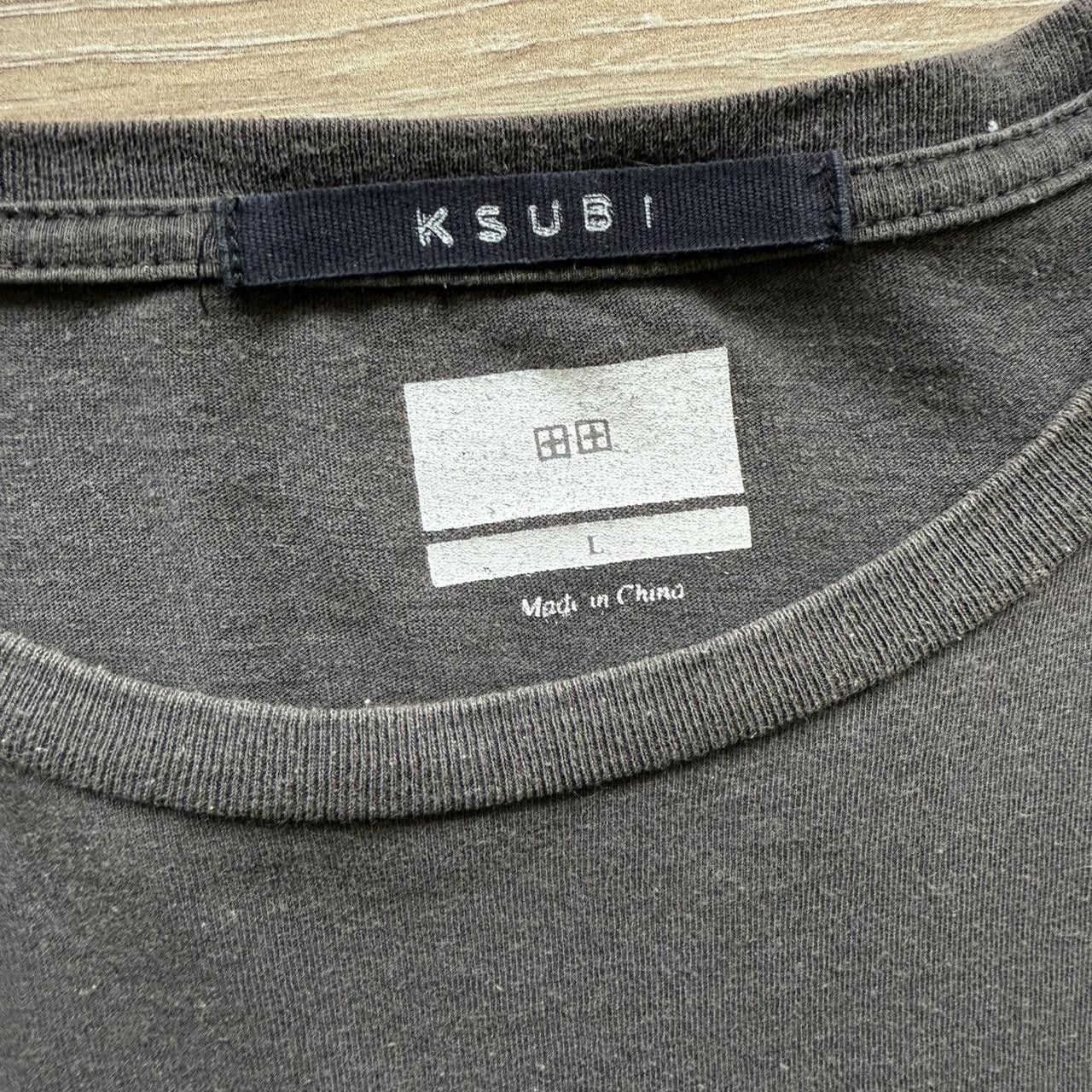 Ksubi KSUBI Leather is for Hell Rare T-Shirt Size US L / EU 52-54 / 3 - 4 Thumbnail