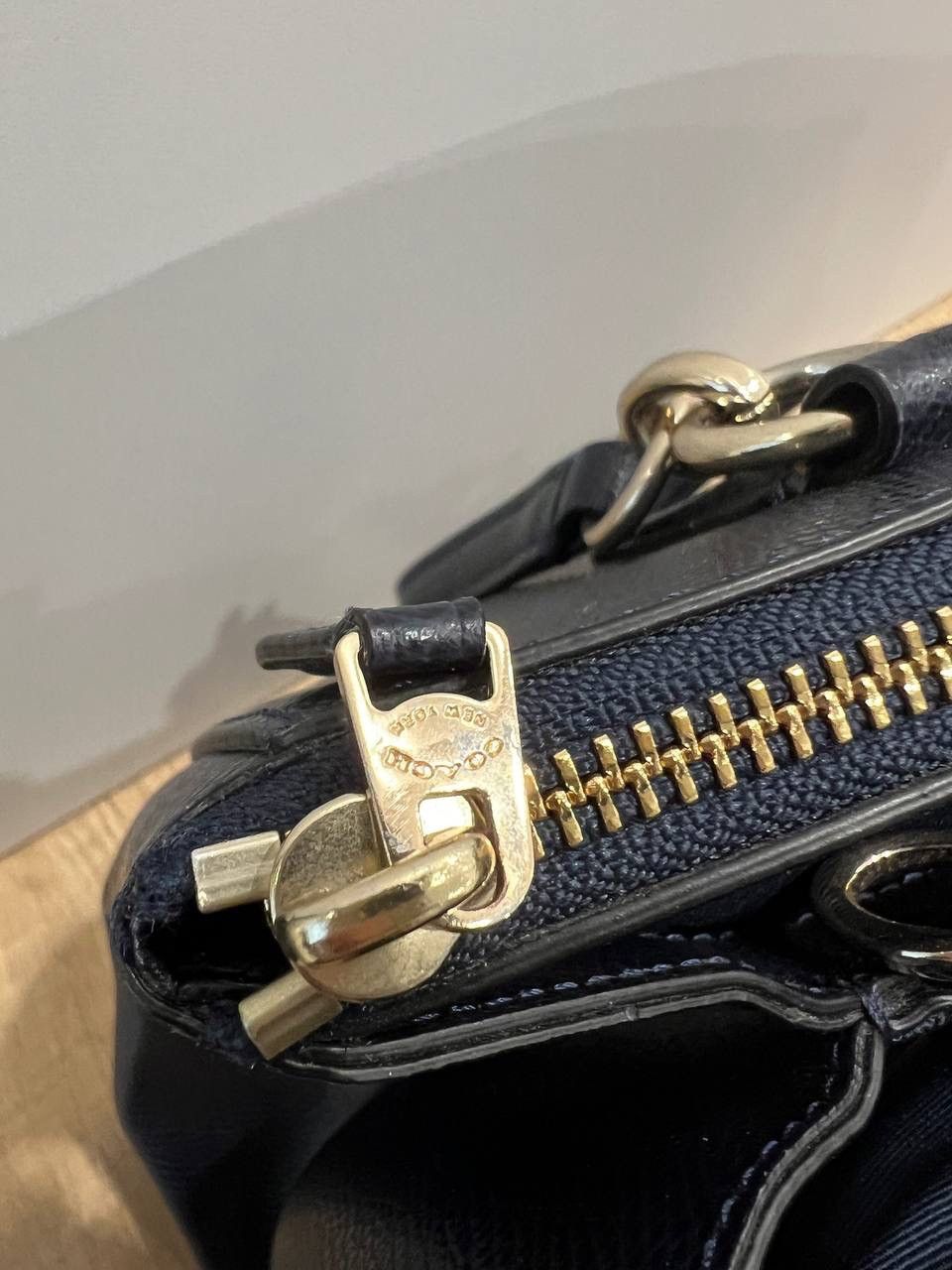 Coach Coach Black Blue Leather Large Size ONE SIZE - 10 Thumbnail