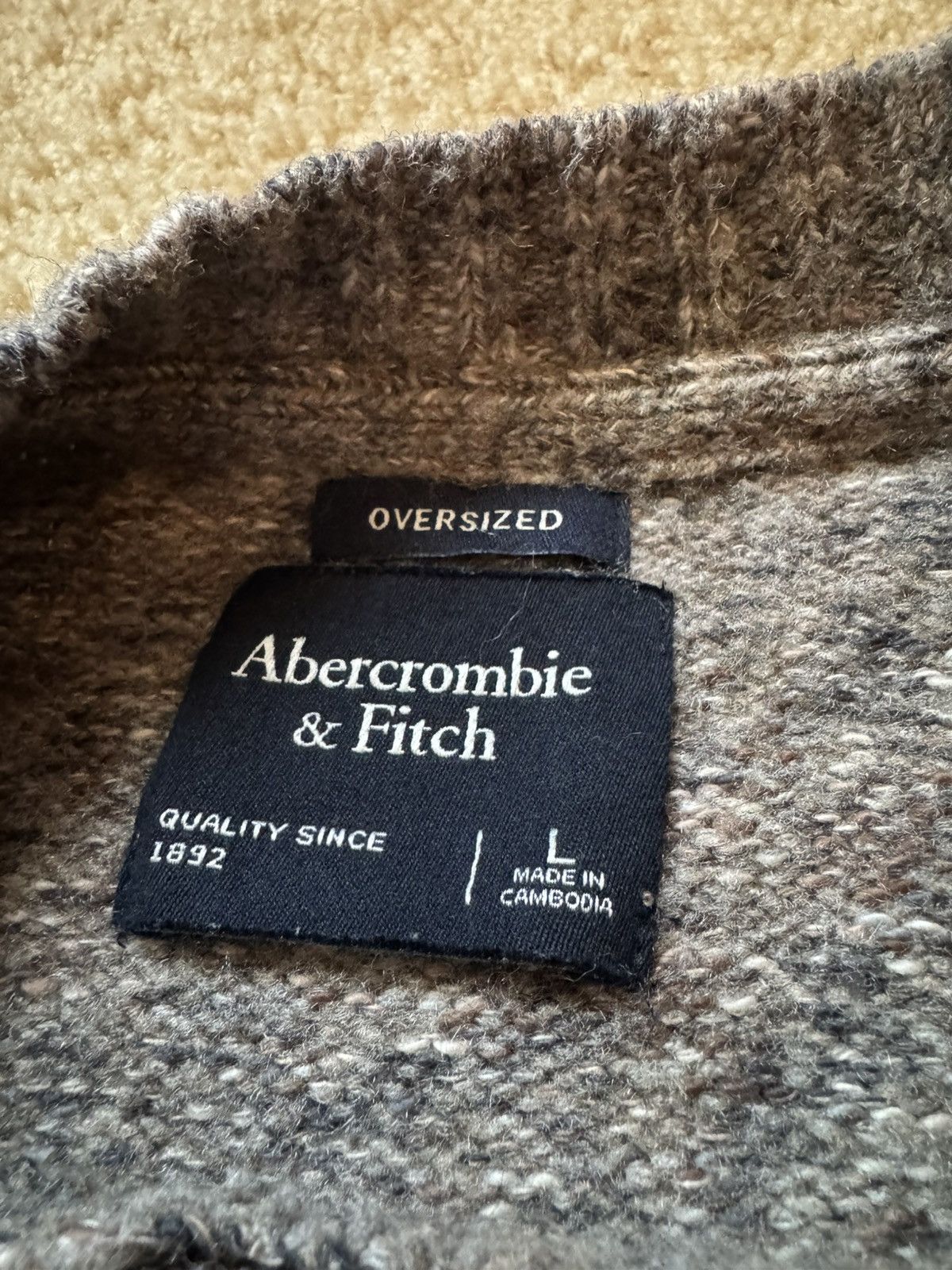 Abercrombie & Fitch Crewneck Sweater Size US L / EU 52-54 / 3 - 3 Thumbnail