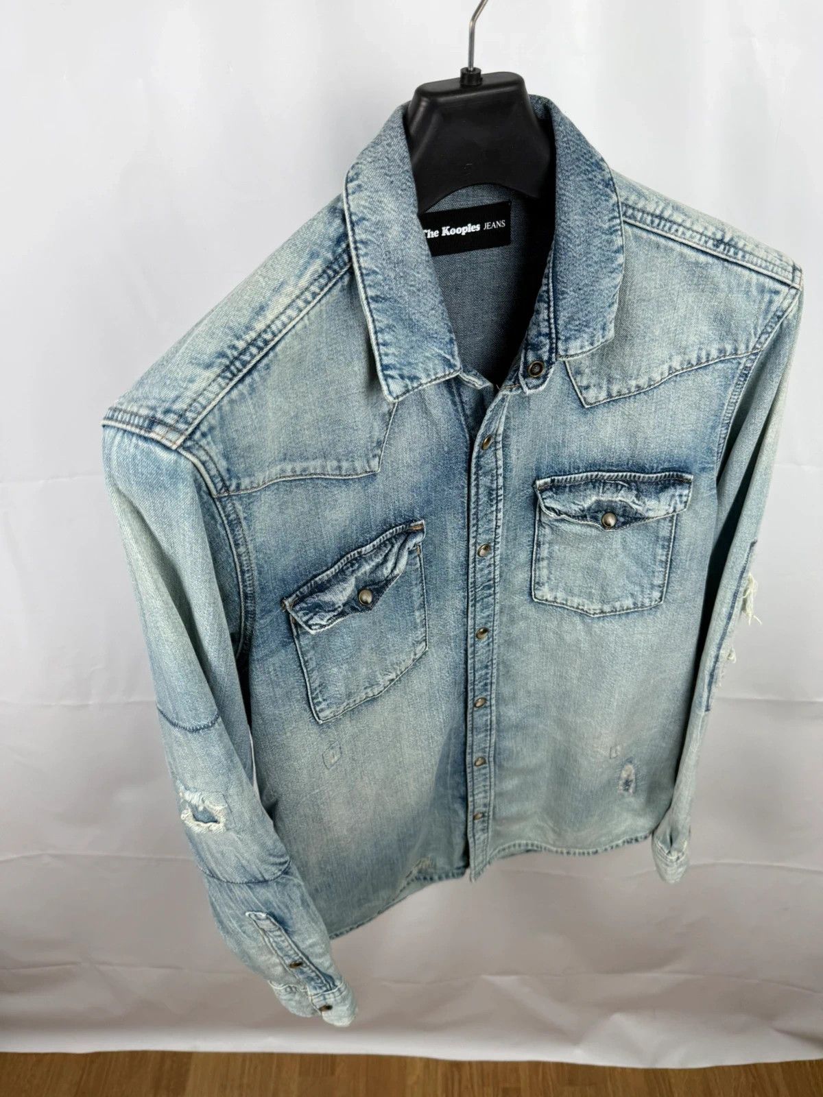 The Kooples The Kooples Jeans Shirt Distressed Men size S Size US S / EU 44-46 / 1 - 5 Thumbnail