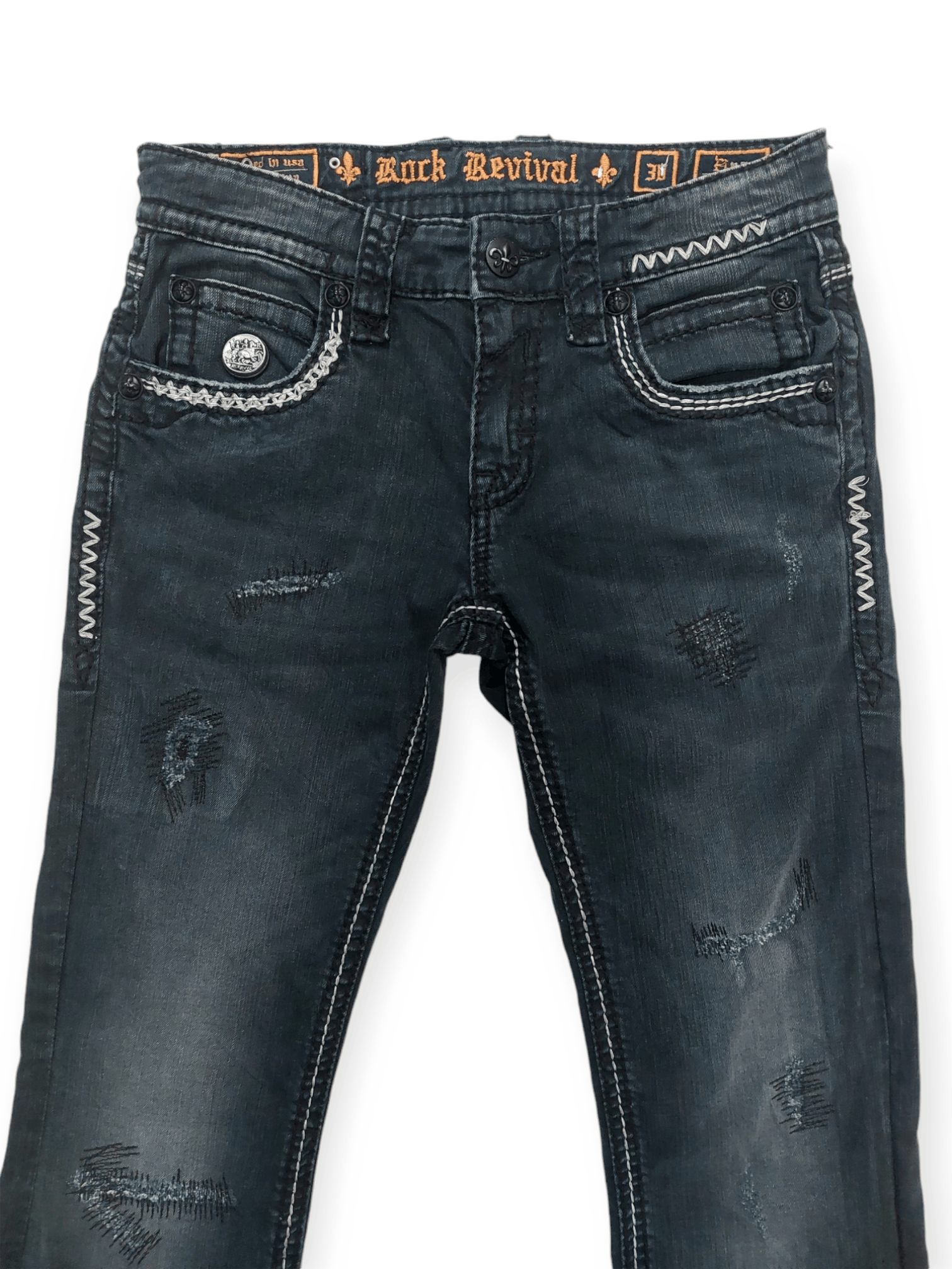 Rock Revival Flare💥 Vintage Punk Rock Revival Jeans Size US 30 / EU 46 - 6 Thumbnail