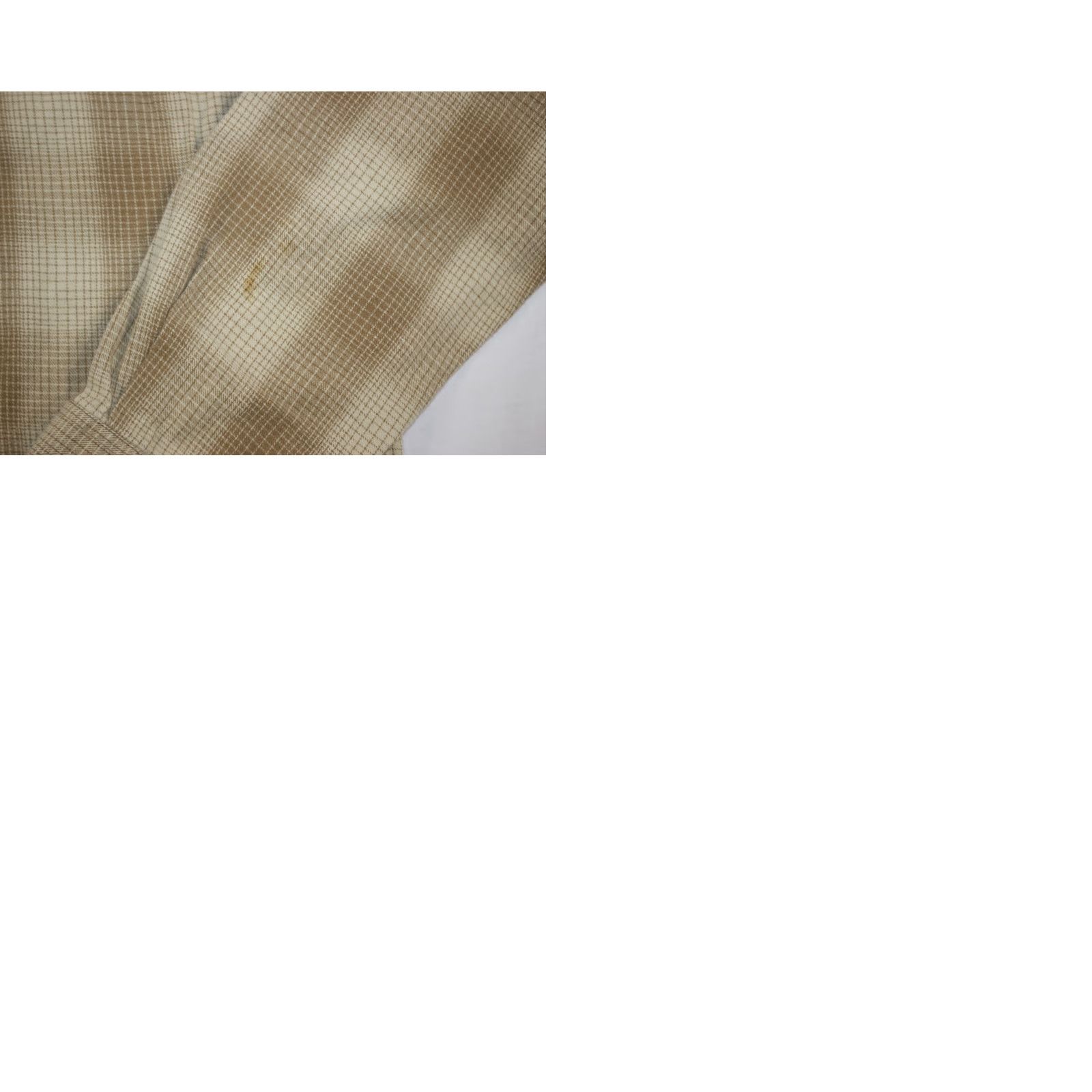 Burton Burton Shirt Men's Medium Flannel Button Down 100% Cotton Plaid Beige Size US M / EU 48-50 / 2 - 9 Thumbnail